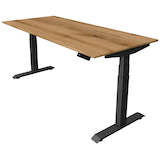Artikelbild 1 für Kerkmann Move 4 elektrisch höhenverstellbarer Schreibtisch eiche rechteckig, T-Fuß-Gestell grau 180,0 x 80,0 cm, Artikelnummer 997674
