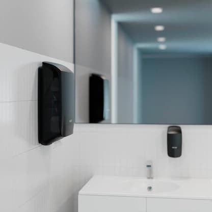 Artikelbild 7 für KATRIN Papierhandtuchspender M 77434 schwarz Kunststoff, Artikelnummer 865141