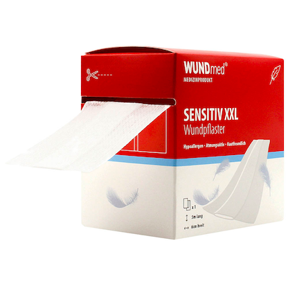 Artikelbild für WUNDmed® Pflaster Sensitiv-Hypoallergen 05-034 weiß 6,0 cm x 5,0 m, 1 St., Artikelnummer 471179