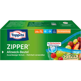 Artikelbild 1 für 28 Toppits Gefrierbeutel ZIPPER 1,0 l, Artikelnummer 441818