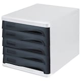 Artikelbild 1 für helit Schubladenbox schwarz H6129998, DIN A4 mit 5 Schubladen, Artikelnummer 114335