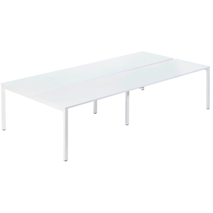 Artikelbild für PAPERFLOW easyDesk Doppelschreibtisch weiß rechteckig, 4-Fuß-Gestell weiß 320,0 x 166,0 cm, Artikelnummer 527933