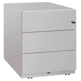 Artikelbild 1 für BISLEY Note Rollcontainer lichtgrau 3 Auszüge 42,0 x 56,5 x 49,5 cm, Artikelnummer 493395