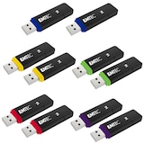 Artikelbild 1 für 10 EMTEC USB-Sticks Flash Drives rot, gelb, blau, grün, lila 16 GB, Artikelnummer 883563