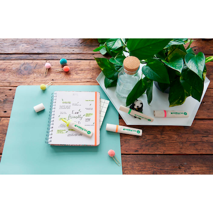 Artikelbild 4 für edding Highlighter 24 EcoLine pastell Textmarker gelb, 1 St., Artikelnummer 131017