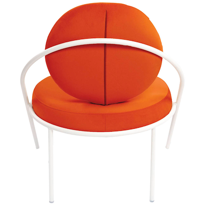 Artikelbild 4 für meet powered by PAPERFLOW Sessel SATURNE rost weiß Stoff, 1 St., Artikelnummer 231827