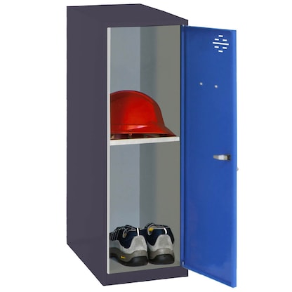 Artikelbild für Simonrack Spind SIMONLOCKER DISM anthrazit, blau 8425437116735, 1 Schließfach 30,0 x 50,0 x 91,5 cm, Artikelnummer 354999