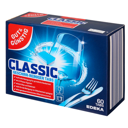 Artikelbild 4 für GUT&GÜNSTIG CLASSIC Spülmaschinentabs 60 St., Artikelnummer 988541