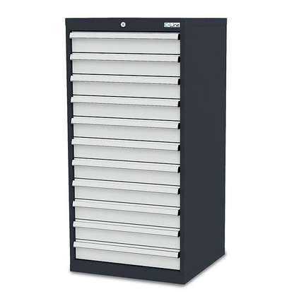 Artikelbild 8 für Simplaflex® Systemeinrichter C-Line Schubladenschrank anthrazit 11 Schubladen 60,0 x 57,5 x 122,0 cm, Artikelnummer 683609