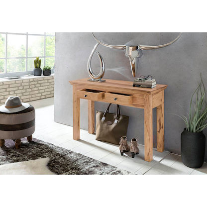 Artikelbild 7 für WOHNLING Schreibtisch braun rechteckig, 4-Fuß-Gestell braun 110,0 x 40,0 cm, Artikelnummer 540077