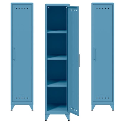 Artikelbild für AKTION: 3 BISLEY Metallschränke Fern Locker FERLOC605P3 blau 38,0 x 51,0 x 180,0 cm, aufgebaut, Artikelnummer 145009