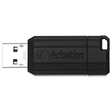 Artikelbild 1 für verbatim USB-Stick PinStripe schwarz 16 GB, Artikelnummer 424663