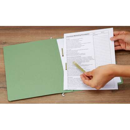 Artikelbild 4 für 50 bene Hängehefter Vetro Mobil Karton moosgrün 1 x kaufmännische Heftung, Artikelnummer 433557