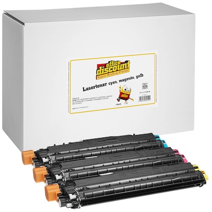 Artikelbild 6 für office discount cyan, magenta, gelb Toner kompatibel zu brother TN-247C/M/Y, 3er-Set, Artikelnummer 753407