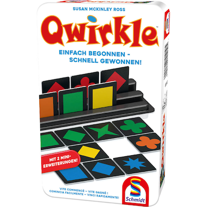 Artikelbild 3 für Schmidt MBS Qwirkle in Metalldose Geschicklichkeitsspiel, Artikelnummer 936125