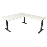 Artikelbild 1 für Kerkmann Move 4 elektrisch höhenverstellbarer Schreibtisch weiß rechteckig, T-Fuß-Gestell grau 200,0 x 220,0 cm, Artikelnummer 998029