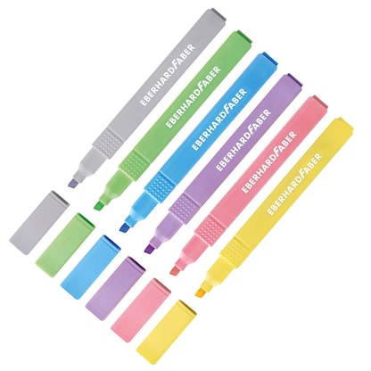 Artikelbild 4 für EBERHARD FABER Slim pastell Textmarker farbsortiert, 6 St., Artikelnummer 274410
