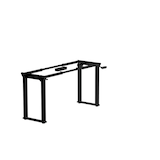 Artikelbild 1 für FlexiSpot E2Q elektrisch höhenverstellbares Schreibtischgestell schwarz ohne Tischplatte, Kufen-Gestell schwarz 99,0 - 157,0 x 64,6 cm, Artikelnummer 656548