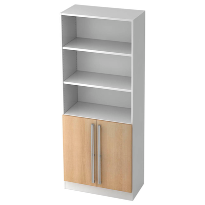 Artikelbild 16 für HAMMERBACHER Regalschrank 7700 NU, V7700/W/E/NU weiß, eiche 80,0 x 42,0 x 200,4 cm, Artikelnummer 859694