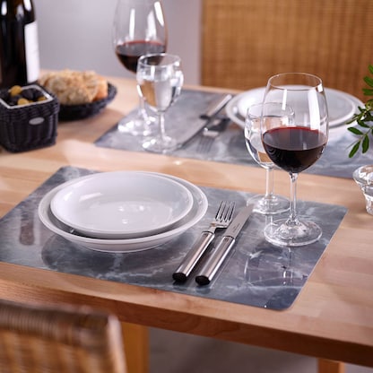 Artikelbild 3 für 4 WESTMARK Platzsets Marmor grau 30,0 x 43,5 cm, Artikelnummer 711775