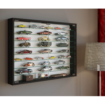 Artikelbild 4 für VCM my home Mandosa XXL Hängevitrine schwarz 8 Fachböden, Artikelnummer 911927