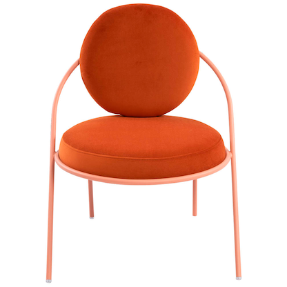 Artikelbild 3 für meet powered by PAPERFLOW Sessel SATURNE rost rosa Stoff, 1 St., Artikelnummer 231906