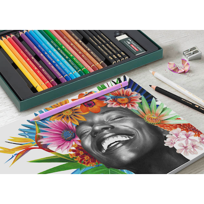 Artikelbild 5 für FABER-CASTELL Polychromos & Pitt Graphite Matt Malset farbsortiert, 50 St., Artikelnummer 443497