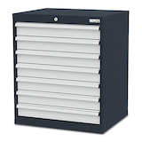 Artikelbild 1 für Simplaflex® Systemeinrichter C-Line Schubladenschrank anthrazit 7 Schubladen 70,0 x 57,5 x 82,0 cm, Artikelnummer 683637