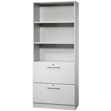 Artikelbild 1 für HAMMERBACHER Regalschrank 7300 RE, V7300/5/5/RE lichtgrau 80,0 x 42,0 x 200,4 cm, Artikelnummer 864571