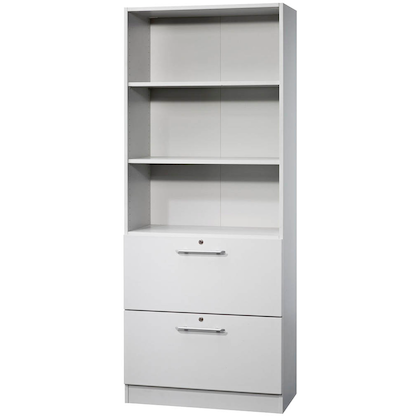 Artikelbild 5 für HAMMERBACHER Regalschrank Orbis, V7300/5/5/RE lichtgrau 80,0 x 42,0 x 200,4 cm, Artikelnummer 470468