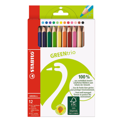 Artikelbild 3 für STABILO GREENtrio Buntstifte farbsortiert, 12 St., Artikelnummer 708121