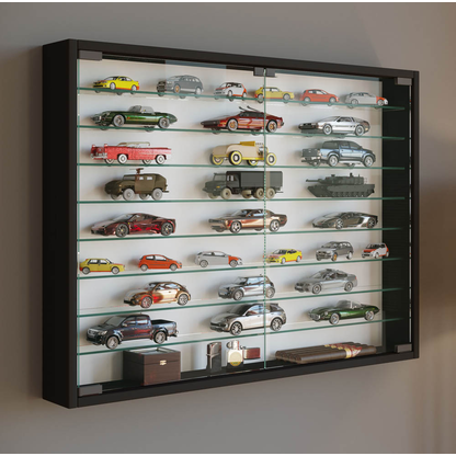 Artikelbild 5 für VCM my home Mandosa XXL Hängevitrine schwarz 8 Fachböden, Artikelnummer 911927