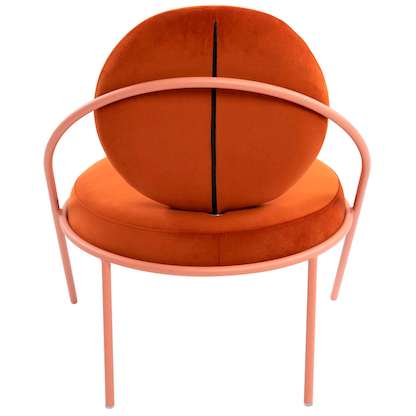 Artikelbild 4 für meet powered by PAPERFLOW Sessel SATURNE rost rosa Stoff, 1 St., Artikelnummer 231906