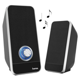 Artikelbild 1 für hama Sonic LS-206 Lautsprecher schwarz, grau, Artikelnummer 376549