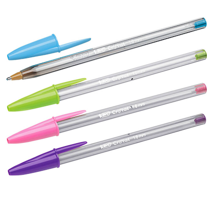 Artikelbild 6 für BIC Kugelschreiber Cristal Fun transparent, Schreibfarbe: farbsortiert, 4 St., Artikelnummer 844462