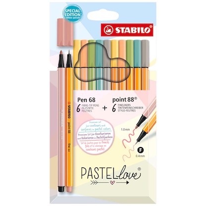 Artikelbild 6 für STABILO Schreibset Pen 68/point 88 PASTELlove farbsortiert, Artikelnummer 922118