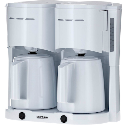 Artikelbild 5 für SEVERIN KA 9314 Doppel-Kaffeemaschine weiß, 2x 8 Tassen, Artikelnummer 913802