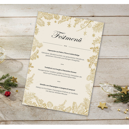 Artikelbild 2 für SIGEL Weihnachtsbriefpapier Golden Christmas Motiv DIN A4 90 g/qm 100 Blatt, Artikelnummer 912301