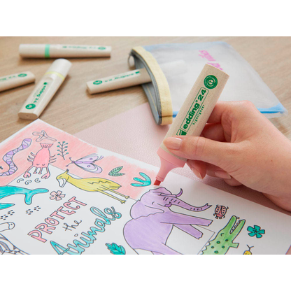 Artikelbild 10 für edding Highlighter 24 EcoLine pastell Textmarker gelb, 1 St., Artikelnummer 131017