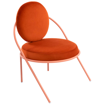 Artikelbild 8 für meet powered by PAPERFLOW Sessel SATURNE rost rosa Stoff, 1 St., Artikelnummer 231906