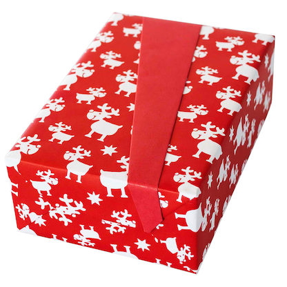 Artikelbild 7 für JUNG SCHÖNER VERPACKEN Geschenkpapier Blögg Rentiere rot beidseitig bedruckt, 20,0 m, Artikelnummer 336788
