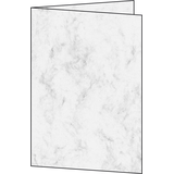 Artikelbild 1 für 25 SIGEL Faltkarten Marmor DIN A5 grau, Artikelnummer 248054
