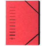 Artikelbild 1 für PAGNA Ordnungsmappe 7 Fächer rot, Artikelnummer 370494