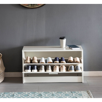 Artikelbild 6 für WOHNLING Schuhschrank, WL5.271 weiß 1 Fachboden 80,0 x 24,0 x 47,0 cm, Artikelnummer 906402