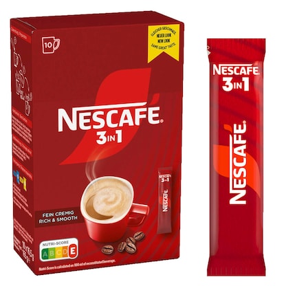 Artikelbild für NESCAFÉ 3in1 Classic Instantkaffee, mild, 10 x 16,5 g, Artikelnummer 612889