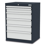 Artikelbild 1 für Simplaflex® Systemeinrichter C-Line Schubladenschrank anthrazit 6 Schubladen 70,0 x 57,5 x 92,0 cm, Artikelnummer 683718