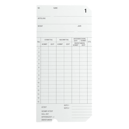 Artikelbild 5 für AKTION: BÜRK MOBATIME K 600 Stempeluhr + GRATIS 500 Stempelkarten, Artikelnummer 384311