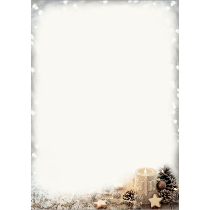 Artikelbild 5 für SIGEL Weihnachtsbriefpapier Christmas Candle Motiv DIN A4 90 g/qm 25 Blatt, Artikelnummer 338378