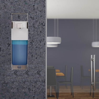 Artikelbild 3 für relaxdays Desinfektionsspender 10029927_0 silber Kunststoff 1,0 l, Artikelnummer 375743