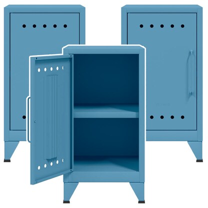 Artikelbild für AKTION: 3 BISLEY Stahlschränke Fern Mini FERMINLH605P3 blau 38,0 x 40,0 x 72,5 cm, aufgebaut, Artikelnummer 145288